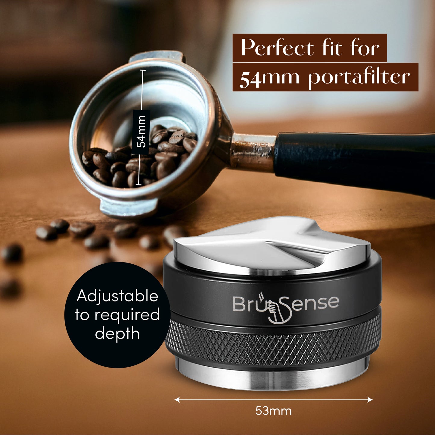 53mm Espresso Tamper & Distributor